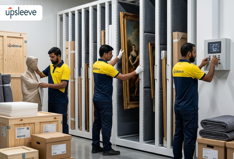 Climate controlled fine art storage solutions for paintings sculptures and antiques