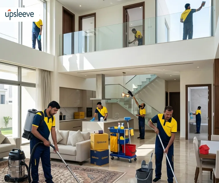 villa cleaning services UAE full house cleaning floors windows
