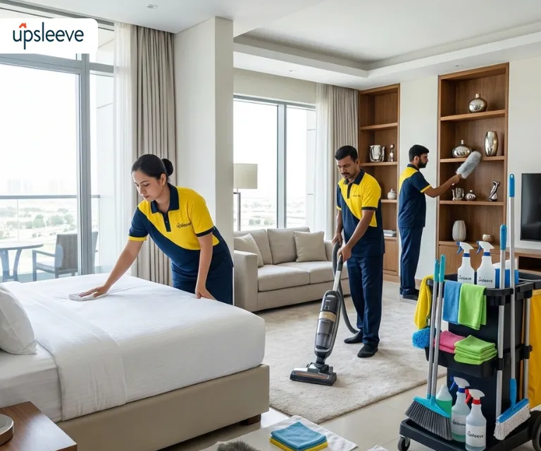 bedroom cleaning services UAE dusting vacuum mopping floors