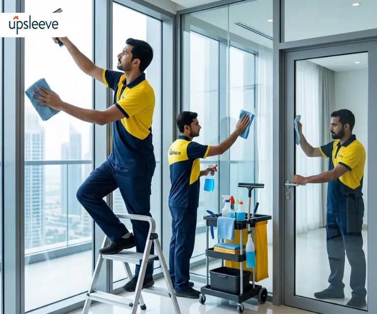 window glass cleaning UAE mirror polishing streak free