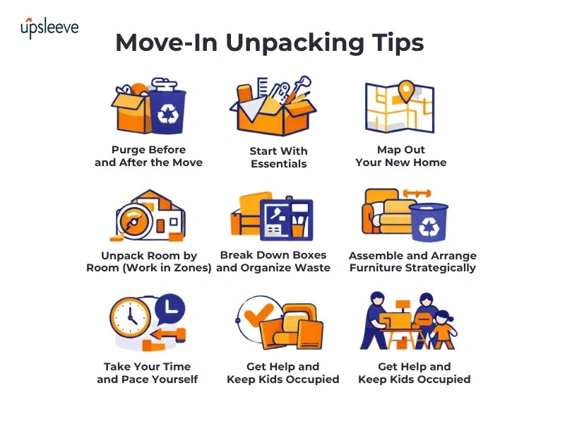 Top 8 tips to unpack after moving in Dubai apartment efficiently and organize home setup