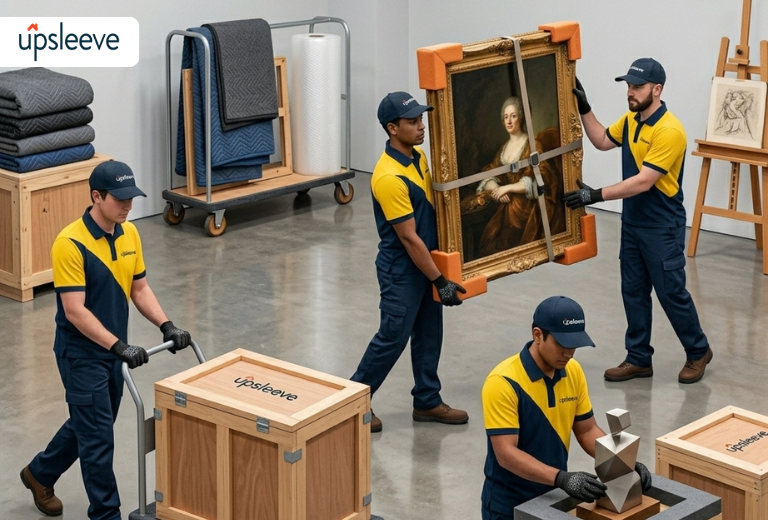 Museum quality fine art moving services for high value paintings sculptures and antiques