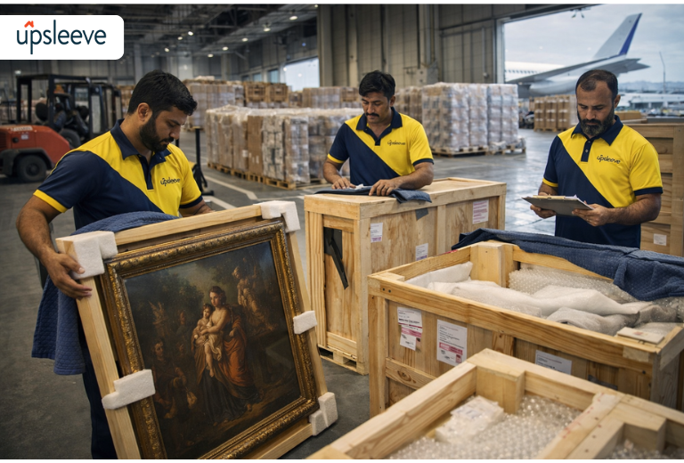 International fine art shipping services with custom crates and customs clearance