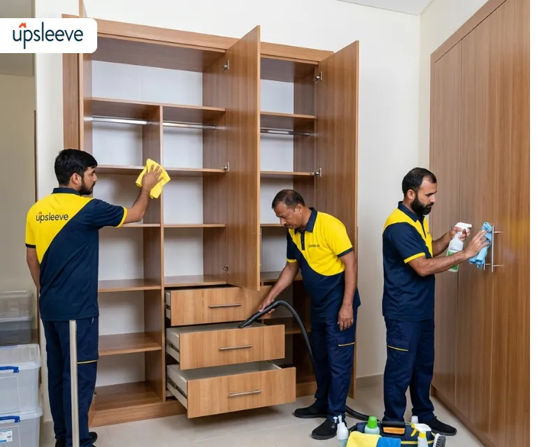 cabinet wardrobe cleaning UAE storage cleaning service