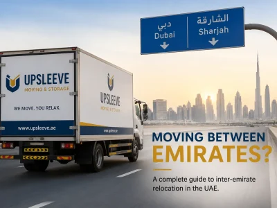 Inter-emirate moving UAE with a moving truck travelling between Dubai ,Sharjah and other emirates